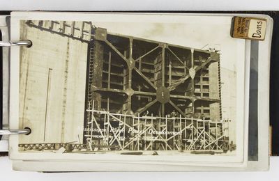[Small Album of Annotated Photographs Documenting Concrete Construction and Civil Engineering Projects in the American West During the Early 20th Century]
