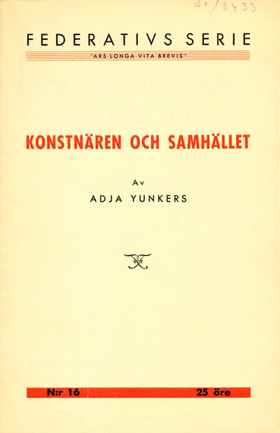 Konstnären och samhället.