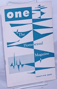 image of One; the homosexual magazine vol. 4, #8, December 1956