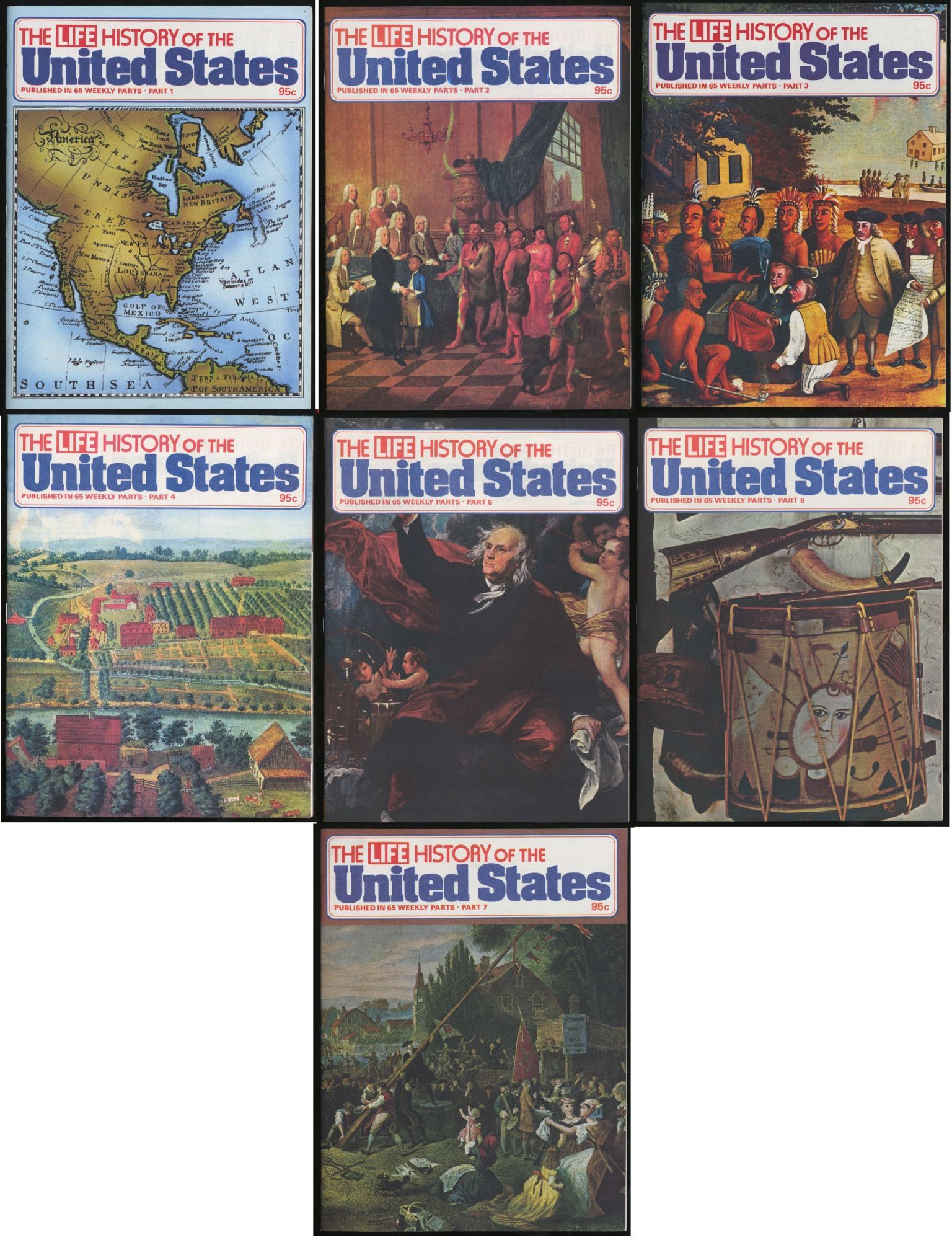 The Life History of the United States Parts 1-6