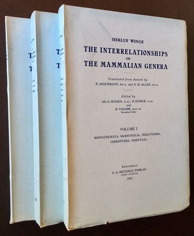 The Interrelationships of the Mammalian Genera (3 Vols.)