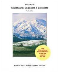 image of Statistics for Engineers and Scientists