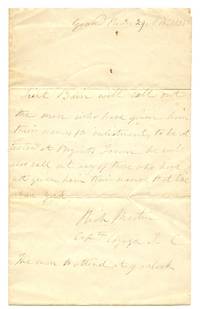 image of Letter from Capt. Richard Martin, Grand River, Upper Canada, Nov. 29, 1838