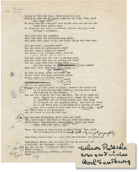 cover of Lines Written for Gene Kelly To Dance To (Original manuscript, annotated, inscribed by Carl Sandburg to Nelson Riddle)