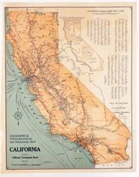 Geographical, Topographical and Railroad Map of California