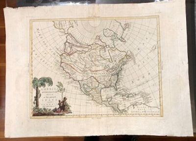 America Settentrionale divisa ne' suoi principali Stati. by Zatta