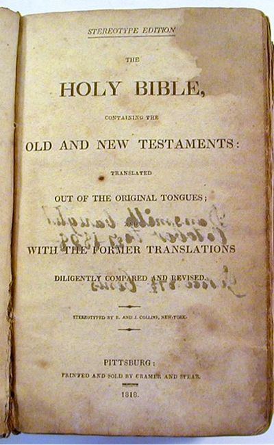The Holy Bible, Containing the Old and New Testaments, Translated out of the Original Tongues ...