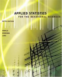 Applied Statistics for the Behavioral Sciences
