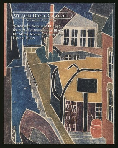 William Doyle Galleries: November 13, 1996: Books, Maps & Autographs, Old Master, Modern and Contemporary Prints