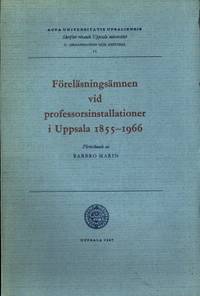 Föreläsningsämnen vid professorsinstallationer i…