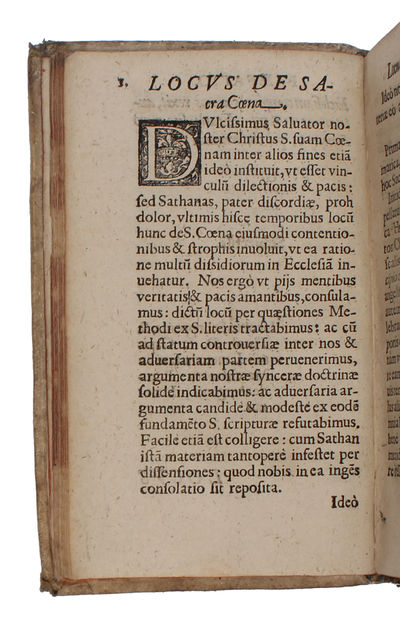 De Sacrosancta Coena Domini Nostri Iesv Christi: Tractatus, continens solida argumenta verae institutionis: cum confutatione impiorum argumentorum seu sophismatum, quibus fanatici Testamentum hoc Iesv Christi adulterare conantur (+) Disputationes anas... (photo 4)