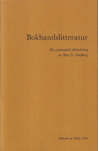 Bokbandslitteratur. En systematisk förteckning [=…