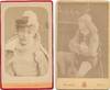 Nadar and Melandri Albumen photographs, Carte-de-Vi site size, of Bernhardt, in different roles