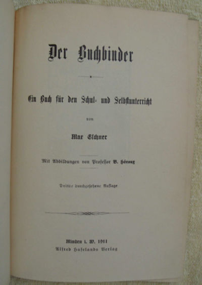 Der Buchbinder. Ein Buch für den Schul- und…