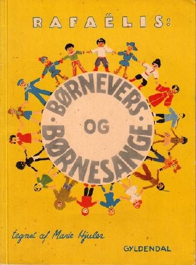Børnevers og Børnesange. Tegnet af Marie Hjuler