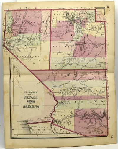 [TRAVEL] [MAPS] MAP OF NEVADA, UTAH AND ARIZONA