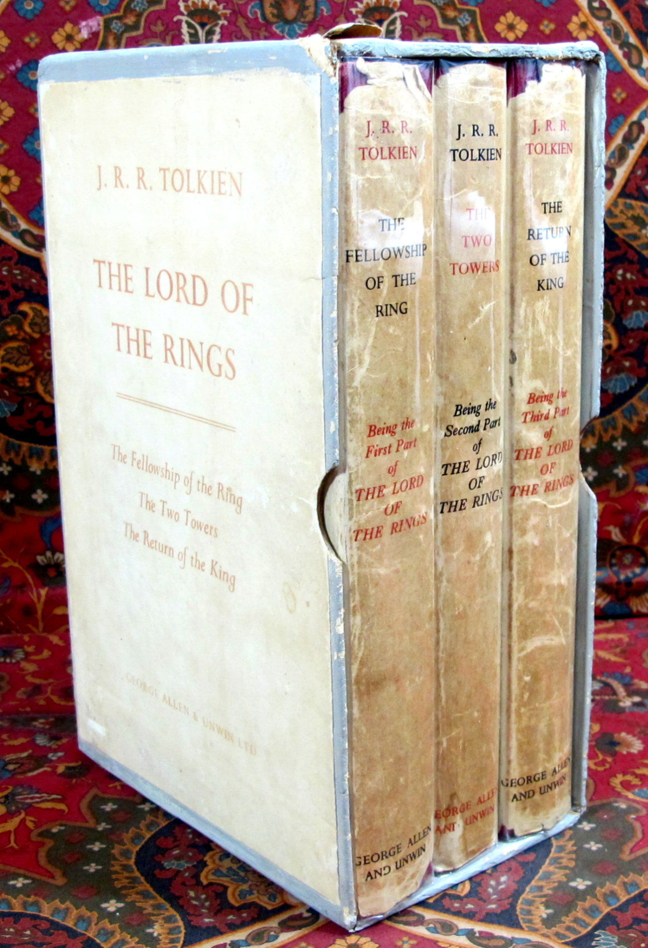 The Lord of the Rings, 1962 Allen & Unwin UK 1st Editions in Publishers  Slipcase by J.R.R. Tolkien | Original Cloth | 1962 | Allen & Unwin | Biblio  UK