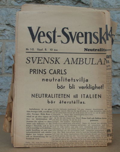 Vest-Svenska Dagbladet N:r 1-2, 3-4, 7-8, 9-10,…