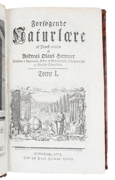 Forsøgende naturlære af fransk oversat af Andreas Olaus Hammer. Vol. 1 (all). (photo 3)