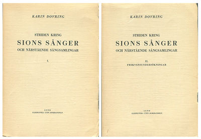 Striden kring Sions sånger och närstående…