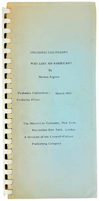 Who Lost An American? [Uncorrected Proofs]