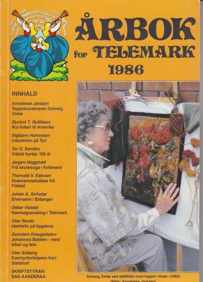 Årbok for Telemark 1986. Skriftstyrar: Dag…