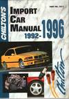 Chilton's Import Car Manual 1992-1996