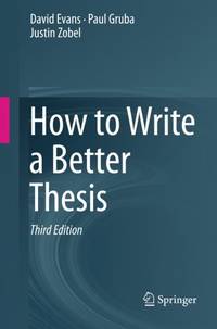 How to Write a Better Thesis