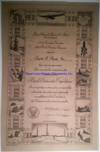 Polar Explorer Richard Byrd Thanks A Supplier Of His First Antarctic Expedition With A Decorated Certificate