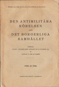 Den antimilitära rörelsen och det borgerliga…