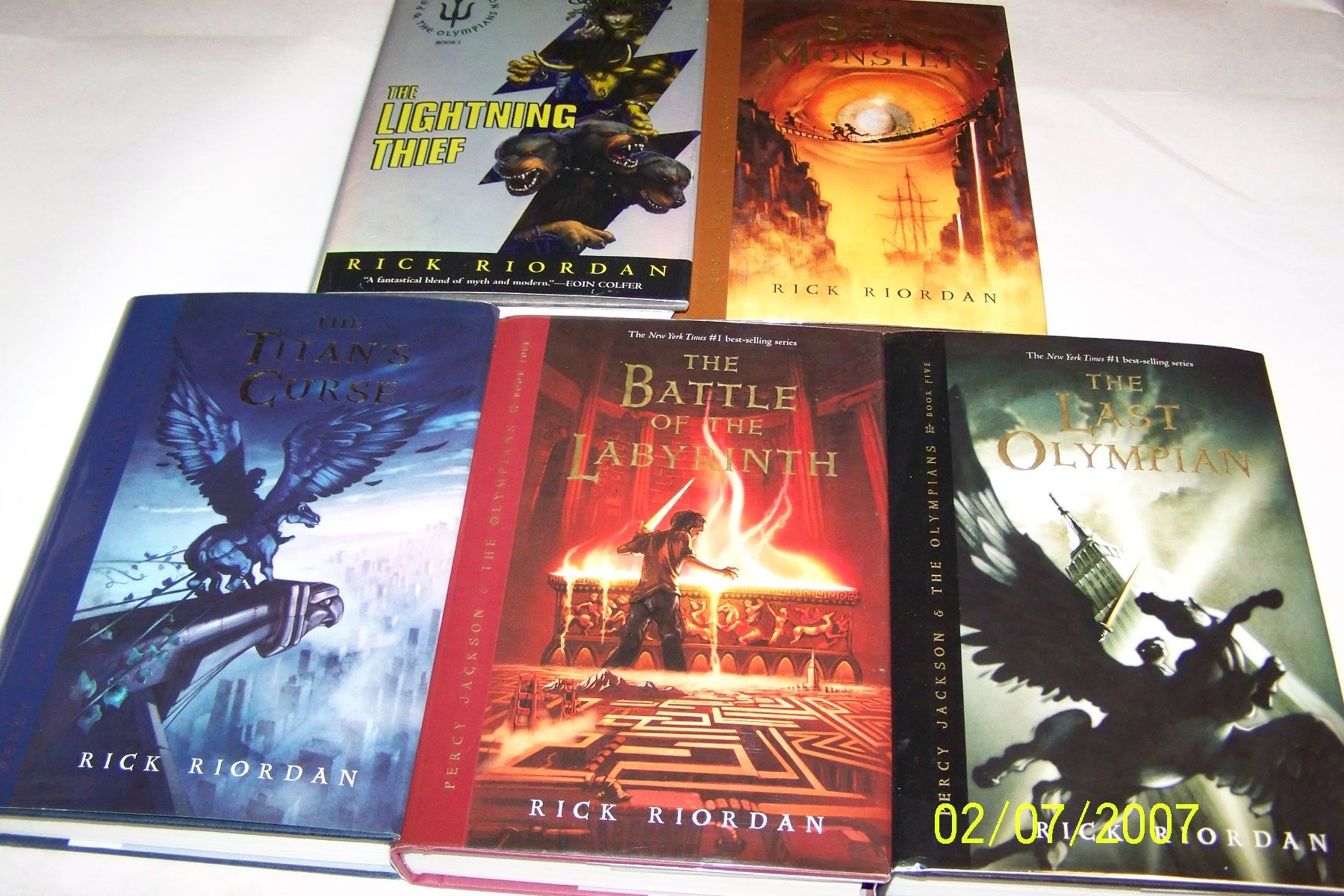 The Lightning Thief, 5 Vols.[Percy Jackson] by Riverhouse Publishing Signed First Edition