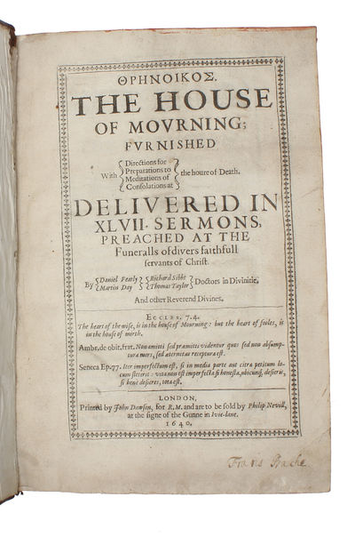 Threnoikos. The House of Mourning. Furnished with…