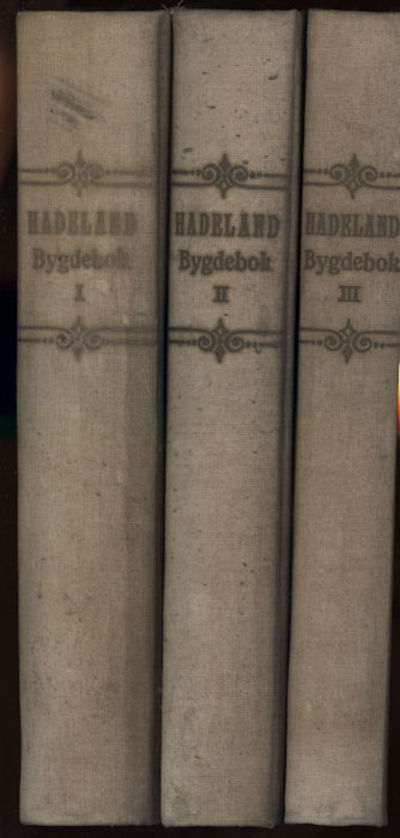Hadeland. Bygdenes historie. 1-3. Redigert og…