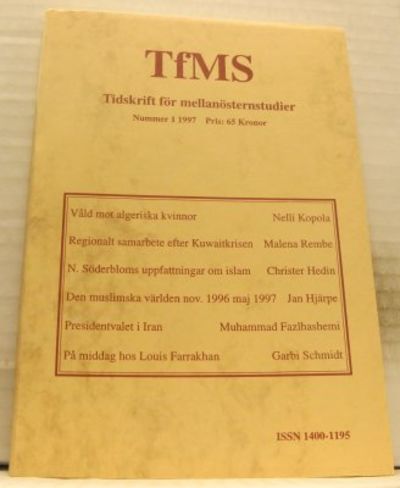 TfMS. Tidskrift för mellarnösternstudier. Nummer…