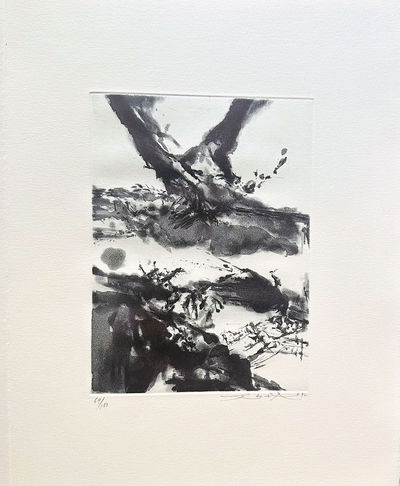 Zao Wou-Ki; Pierre Seghers. Éclats. With an etching by Zao Wou-Ki, 1992.