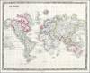 The World on Mercators Projection, Teesdale, ca.1845