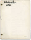 New York Stories: Oedipus Wrecks (Original screenplay for the third segment of the 1989 anthology film, copy belonging to Woody Allen)