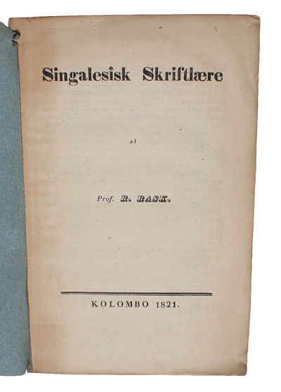 Singalesisk Skriftlære. - [IDENTIFYING THE…