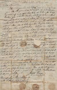 1810 - Letter from a father to his son providing $250 related to a legal problem with regard to bail, harm to a bull by his dogs, and a proposed usurious loan