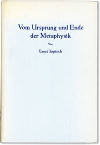 Vom Ursprung und Ende der Metaphysik: Eine Studie zur Weltanschauungskritik