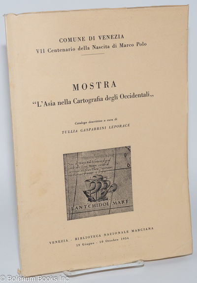 Venezia: Biblioteca Nazionale Marciana, 1954. Paperback. Unpaginated preliminaries, 95p., plates (ta...