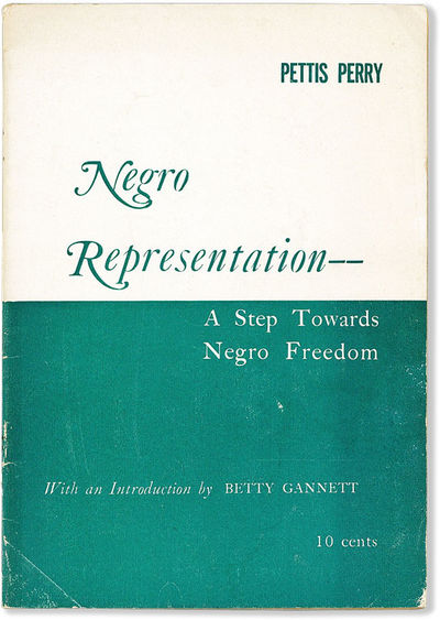 Negro Representation - a Step Towards Negro Freedom