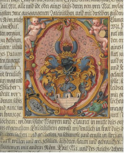 Dokument med en utnevnelse til adelskap. Nürnberg…