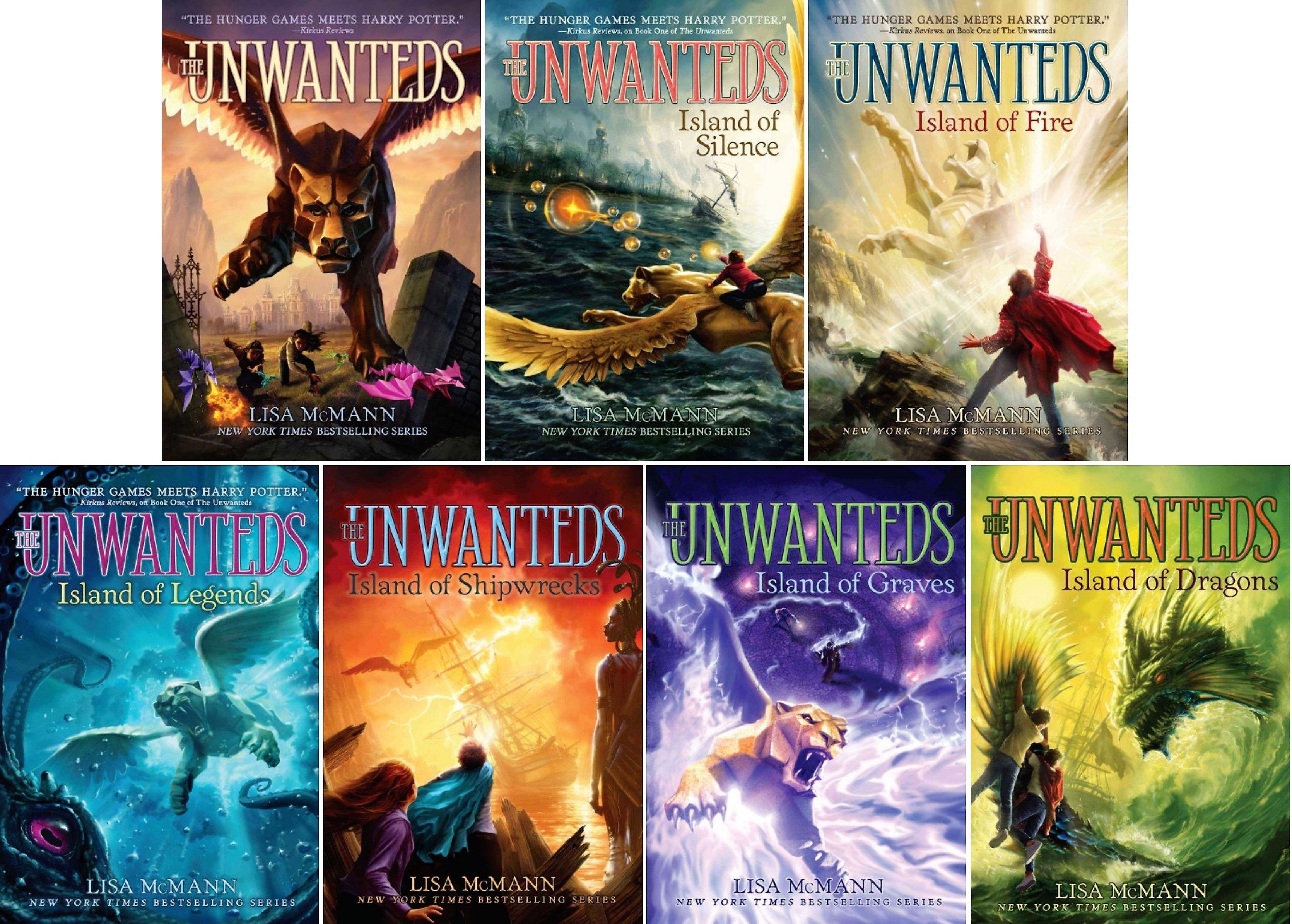 The Unwanteds Series Collection Set Books 17 Lisa McMann BRAND NEW!