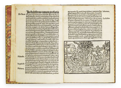 Stultiferae naviculae seu scaphe fatuarum multierum: circa sensus quinque exteriors fraude navigantium. - ["THE SHIP OF FEMALE FOOLS" - THE WARDINGTON-COPY] (photo 2)