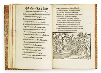 Stultiferae naviculae seu scaphe fatuarum multierum: circa sensus quinque exteriors fraude navigantium. - ["THE SHIP OF FEMALE FOOLS" - THE WARDINGTON-COPY] (photo 18)