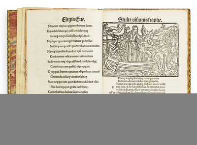 Stultiferae naviculae seu scaphe fatuarum multierum: circa sensus quinque exteriors fraude navigantium. - ["THE SHIP OF FEMALE FOOLS" - THE WARDINGTON-COPY] (photo 3)