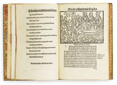 Stultiferae naviculae seu scaphe fatuarum multierum: circa sensus quinque exteriors fraude navigantium. - ["THE SHIP OF FEMALE FOOLS" - THE WARDINGTON-COPY] (photo 19)
