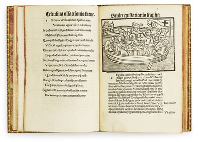 Stultiferae naviculae seu scaphe fatuarum multierum: circa sensus quinque exteriors fraude navigantium. - ["THE SHIP OF FEMALE FOOLS" - THE WARDINGTON-COPY] (photo 20)