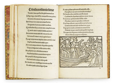 Stultiferae naviculae seu scaphe fatuarum multierum: circa sensus quinque exteriors fraude navigantium. - ["THE SHIP OF FEMALE FOOLS" - THE WARDINGTON-COPY] (photo 4)